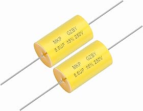 QUARKZMAN 2Pcs Condensatore A Divisione Di Frequenza 5.6uf 250V Assiale Per Altoparlante Audio MKP A Film