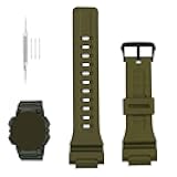 XIW Compatible for 10410723 Casio GShock AQ-S810 S810W S800W SGW-300H 400H 500H W-S200H 800H 216H 735H AE-1000W 1200 1300 Resin Watch Band Replacement for men Wirstband Strap women Bracelet