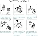 Shaver SH50/50 Replacement Blades, Compatible for Philips 5000 Series.