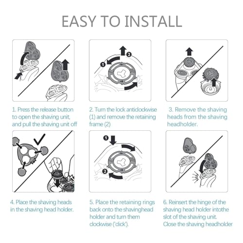 Shaver SH50/50 Replacement Blades, Compatible for Philips 5000 Series. by X psblty - Image 2