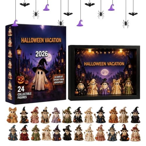 Calendario Halloween con 24 Figuras de Colección para Regalo
