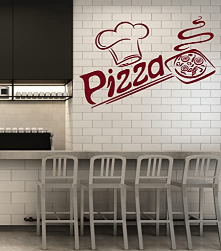 Vinyl Wall Decal Pizza Italian Restaurant Pizzeria Italy Food Kitchen Interior Stickers Mural Large Decor (Ig5681) #TOP1