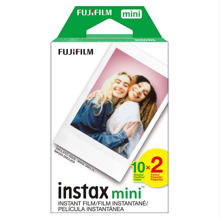 Fujifilm Instax Mini 12 Sofortbildkamera mit Bonusfilm, 20 Blatt - Flieder (Lila)