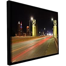 ArtWall Cody York 'Cleveland 7' Floater Framed Gallery-Wrapped Canvas Artwork 12x18