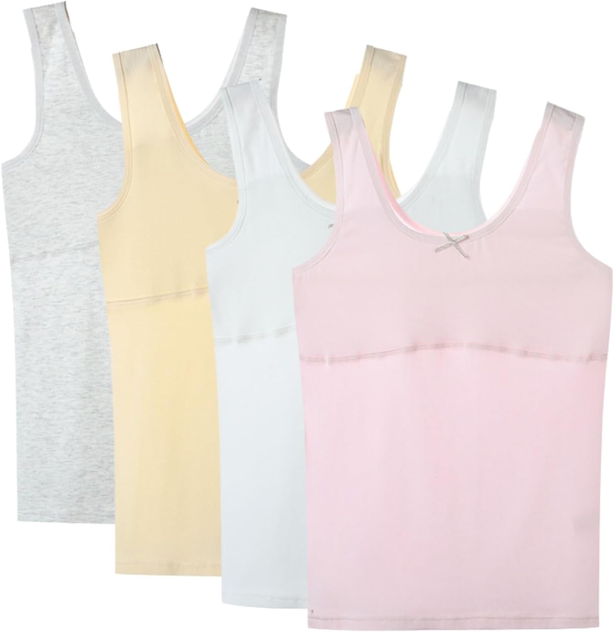 Teen Girls Camisole, Original Cotton Lining Undershirts Training Bras