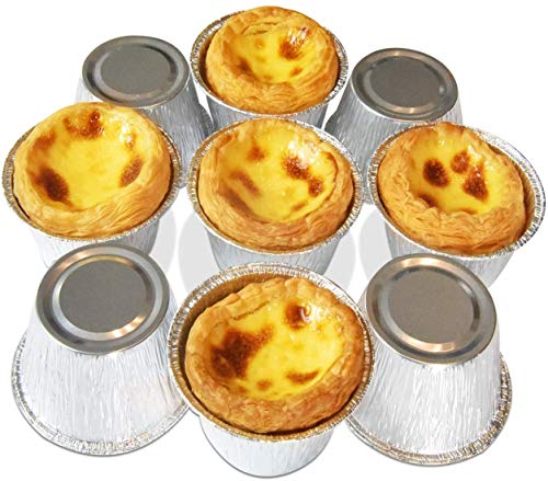 Qicfrk 150 Pack Aluminum Foil Ramekins, 4 Oz Disposable Aluminum Souffle Cups Foil Baking Cups Baking Cups Foil Cups Pans For Tart thumb #6