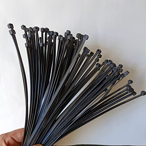 Zip Ties 4 Inch 500 Pcs Cable Zip Ties With 40 Pounds Tensile Strength, Black Cable Ties, Heavy Duty Self-Locking Black Nylon Tie Wraps For Indoor And Outdoor (4 Inch 500 Pcs, Black) #TOP7