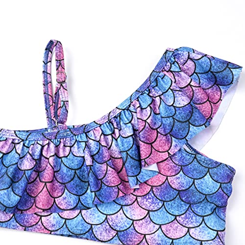 Image of CHILDRENSTAR Girls Swimsuit Two Piece Swimsuits Ruffle Flounce Bathing Suit Kids Tankini Bikini Set