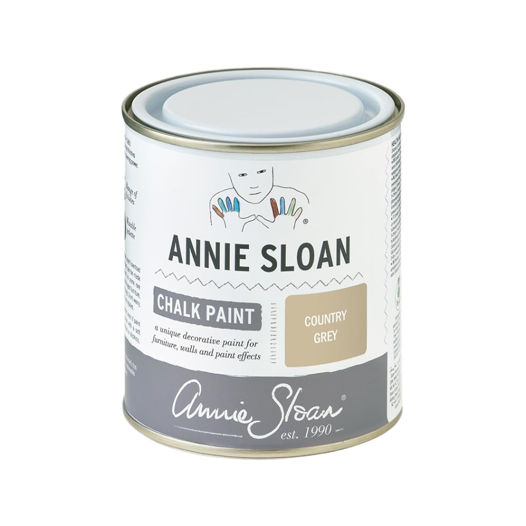 Annie SloanChalk Paint® (Country Grey, 500 ml/16.9 Fl Oz) a unique decorative paint for furniture, cabinets and home décor with no sanding or priming
