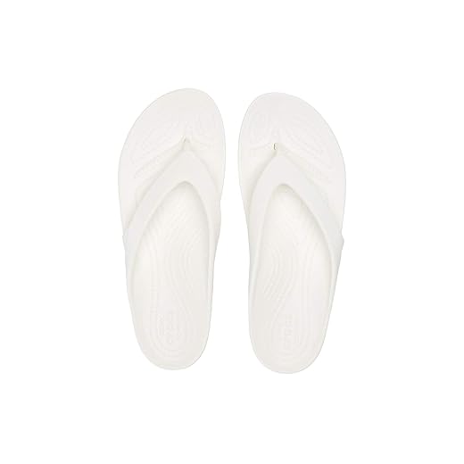 Crocs womens Kadee Ii Flip Flop, White, 7 US