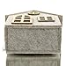 GASPER Deko-Haus Anhänger Grau-Beige meliert 12 cm - Filz & Holz