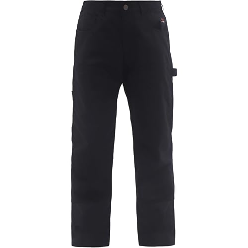 TICOMELA FR Pants for Men Flame Resistant Carpenter 100% Cotton Pre-Washed Fire Retardant Dungaree