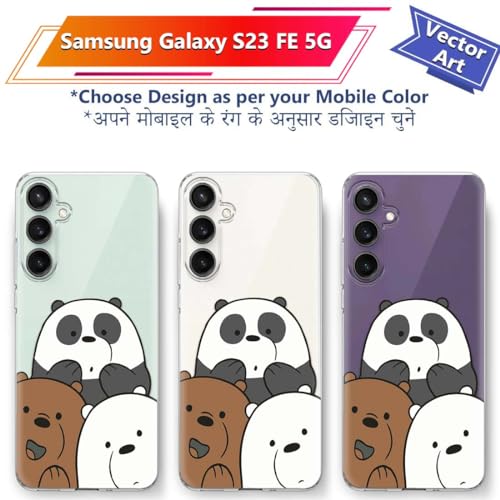 Image of Fashionury Silicone Designer Printed Back Case Cover for Samsung Galaxy S23 FE 5G -D2068