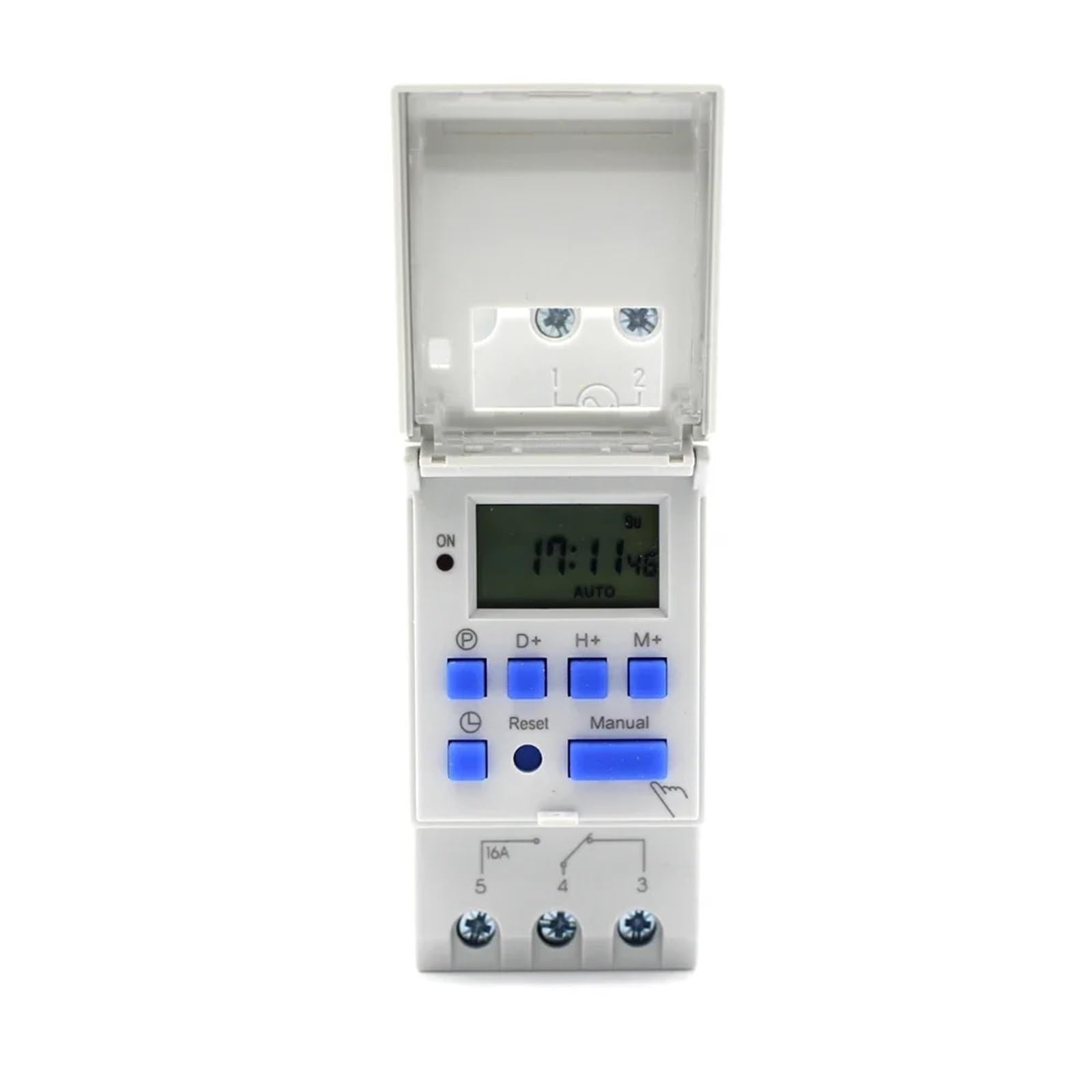 Przekaźnik czasowy programowalny tygodniowy o dużym obciążeniu 16A 220 V AC/250 VAC MT15 cyfrowy przełącznik czasowy
