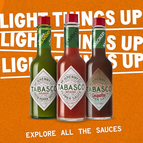 Image of TABASCO Brand Cayenne Garlic Pepper Sauce, Mild, 64 Oz Bulk Jug (1-Pack) | Value Size Cayenne Pepper Bulk Sauce, Infused with Garlic, Bold Flavor Wing & Taco Sauce, Italian Blend for Marinara & Pizza