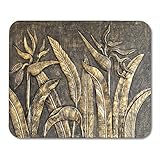 granitsteine klein Paket enthalten: 1 * Mauspad. Mauspads granitstein die skulptur des vogelparadieses an der wand mauspad für notebooks, Desktop-computer matten büromaterial