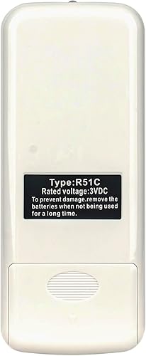 Miniatura 4 de AULCMEET R51C nuevo control remoto de repuesto para Midea RG51M5(C) UE Milexus RG51M5EU aire acondicionado