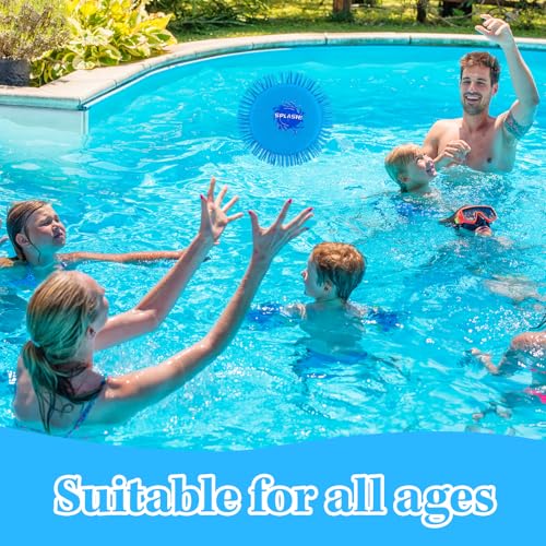 UYGTHI Wasser Frisbee 2 Stück, Soft Wasserspielzeug für Kinder und Erwachsene, Pool Spielzeug Kinder Aus Schaumstoff, Strandspiele Wasser-Wurfscheibe Ø17cm, Weich, Leicht, Wasserdicht