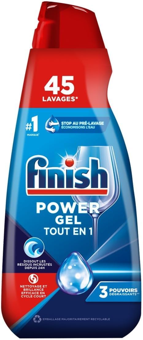 Finish Power Gel Tout en 1 - Lot de 5 x 0,9L