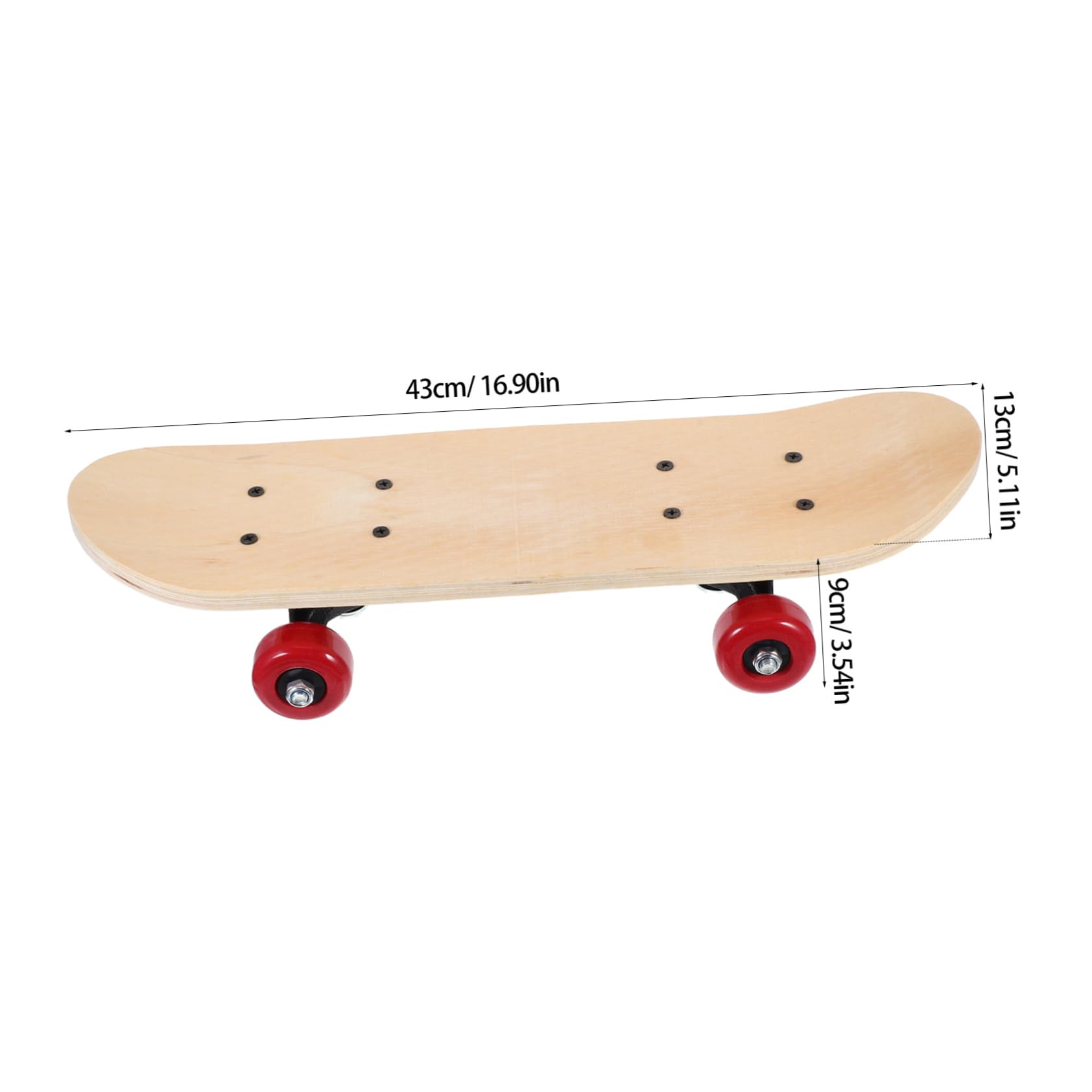 Totority DIY Hand Painted Skateboard for Double Sided Smooth Surface for Skateboard DIY Present with Individual Packaging