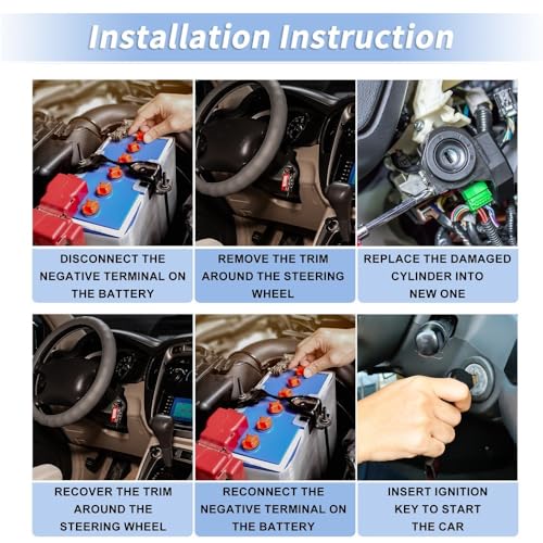 Bloqueo de encendido para Dodge Avenger 2011-2014 con cilindro de llaves replacement 6
