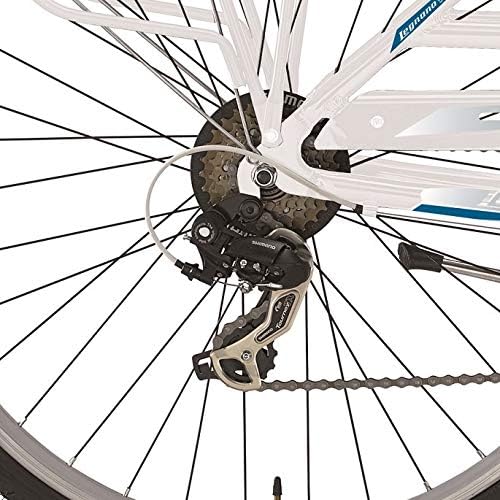Legnano Smeralda, bicicletta da trekking in alluminio, 28 pollici, 7  marce., bianco-blu, 44 cm : Amazon.it: Sport e tempo libero