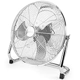 PROFICARE PC VL 3066 WM   Ventilateur de sol rétro   100 W   45 cm   Voyants LED   4 niveaux (0 1 2 3)   Silencieux   Chrome