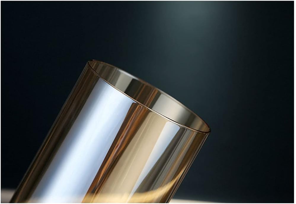 Glass Candlestick Romantic Candlelight Dinner Modern Minimalist Living Room Dining Table Creative Home Decoration Ornaments Candlestick (Size : M) ()