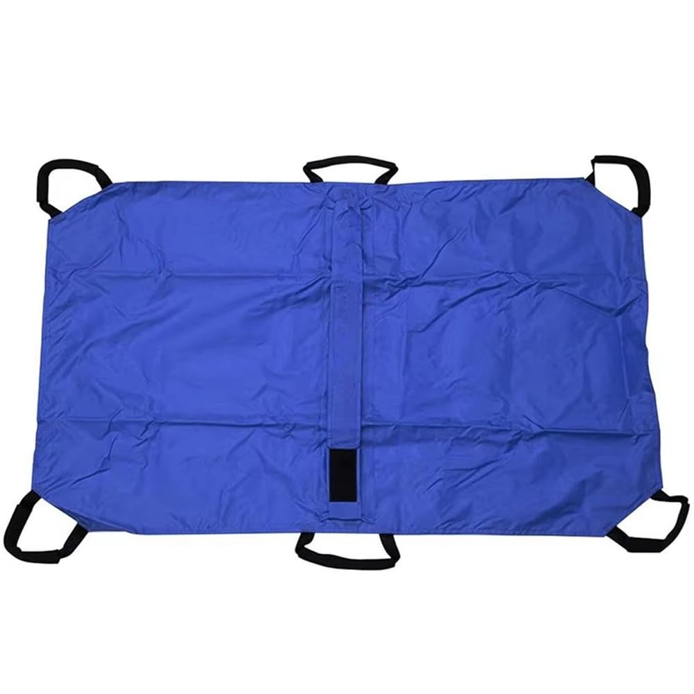 Elqubkan Foldable Dog Stretcher with 6 Handles Waterproof Design Large Load Bearing Capacity Pet Transport Carrier Blue
