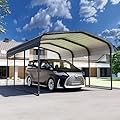 Royal Windsor Metal Carport 10x15 Heavy Duty, Carport Kit with Galvanized Steel Roof Building and Frame, Outdoor Storage Car Port Metal Canopy Multi-Use Garage Shed for Car,Boats and Truck