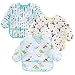 PandaEar 3 Pack Baby Lätzchen mit Ärmeln | Abwaschbar Ärmellätzchen Baby | Ganzkörper Lätzchen | Wasserdicht Babylätzchen Latz mit Ärmel für Baby Kleinkinder 6-24 Monate (Nur Handwäsche)