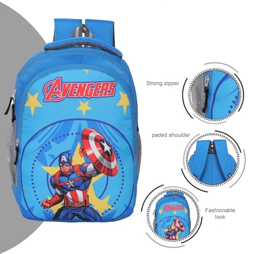 Image of 30L School Bag Plush Backpack, Cartoon Print Backpack, Preschool Bags for Boys & Girls (3-7 Years) for Nursery to 2nd Class Kids - Lightweight, Padded Straps