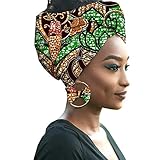 ACCESORIO DE VIDA DIARIA: Este pañuelo en la cabeza es una declaración de moda diaria perfecta que se puede combinar con los pendientes para un atractivo femenino y delicado. Disponible para cualquier atuendo, especialmente para el traje étnico africano. Ideal para viajar al trabajo, asistir a una fiesta o viajar, etc.
