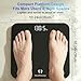 Digital Bathroom Scale for Body Weight: High-Precision 4-Sensor Accuracy, LED Display, 400lb/180kg Capacity, Safe Rounded Corners, Batteries Included