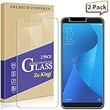 [2-Pack] Asus Zenfone Max Plus ZB570TL Tempered Glass Screen Protector, ZeKing 0.33mm 2.5D Edge 9H Hardness [Anti Scratch][Anti-Fingerprint] Bubble Free, Lifetime Replacement Warranty