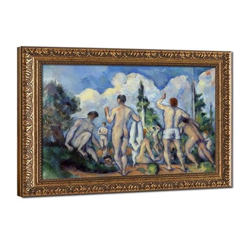 Bathers by Paul Cezanne poster décoration murale toile grand cadre suspendu