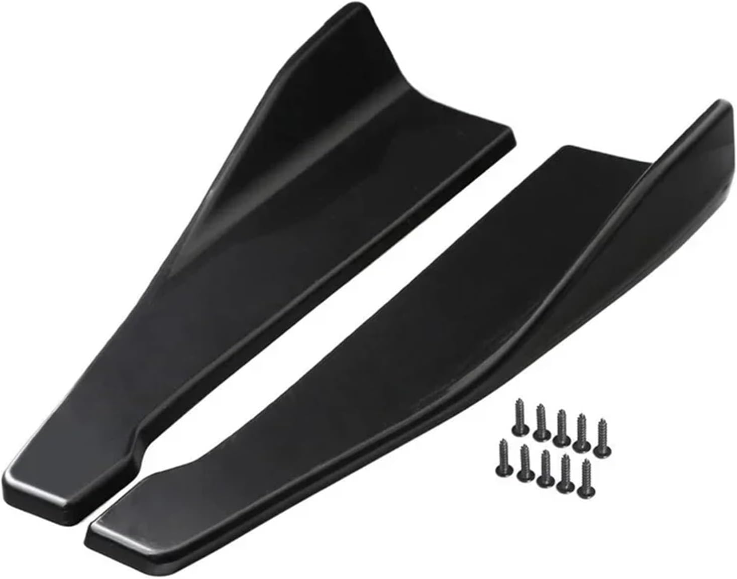 48cm Universal Compatible with Dodge Charger Challenger Rear Bumper Splitter Apron Spoiler Side Skirt Extension Body Kit Car Accessories(Gloss Black)