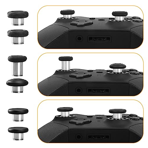 Image of 14 in 1 Metal Thumbsticks for Xbox One Elite Series 2, Elite Series 2 Controller Accessory Parts, Gaming Accessory Replacement, Metal Mod 6 Swap Joystick, 4 Paddles, 2 D-Pads, 1 Tool (Red)