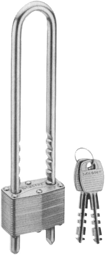 Master Lock 517D Laminated Padlock with Long Shackle (Silver)