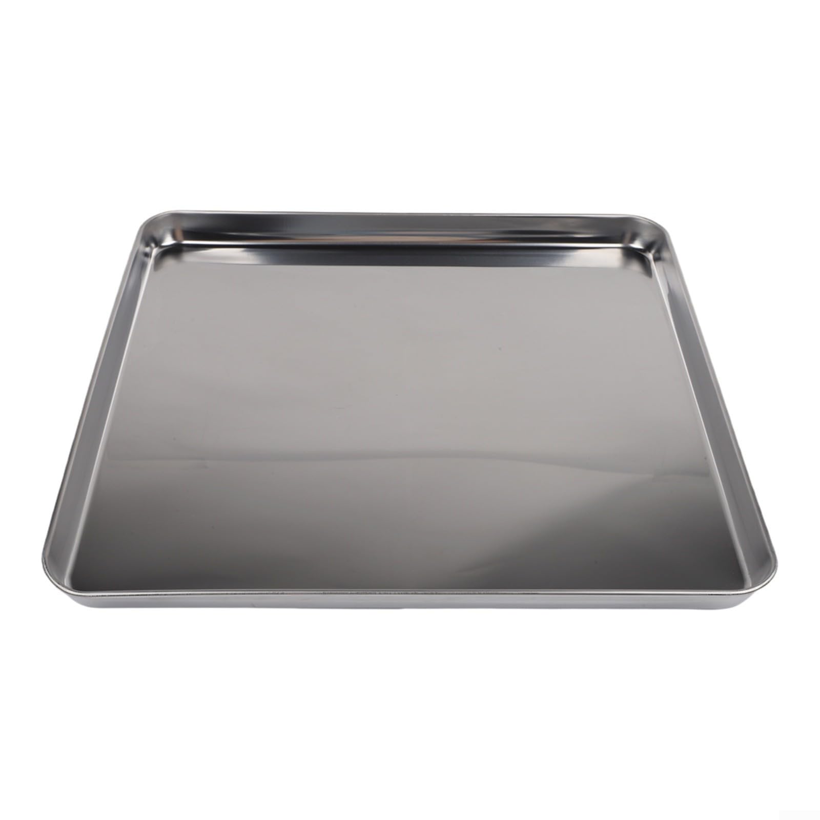 Bandeja de horno de acero inoxidable antiadherente de 40x40x2.5 cm para repostería casera duradera