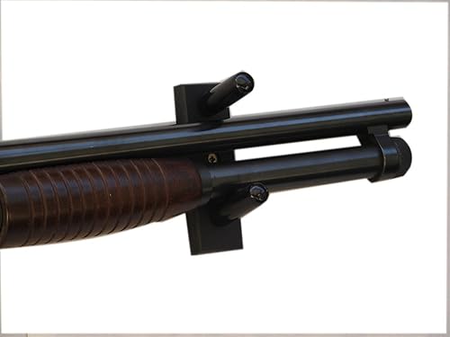 Miniatura 5 de Soporte de pared horizontal estándar para pistola de tirorifle de 3 pulgadas, negro (fabricado en los Estados Unidos)