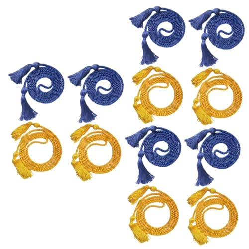 OSALADI 3 Series Tassel De Ropa De Licenciatura Tassel De Graduación Fiesta Azul Oro Borla para Sombrero De Doctor Soltero Borlas De Graduación Poliéster Blue 4 Piezas X 3