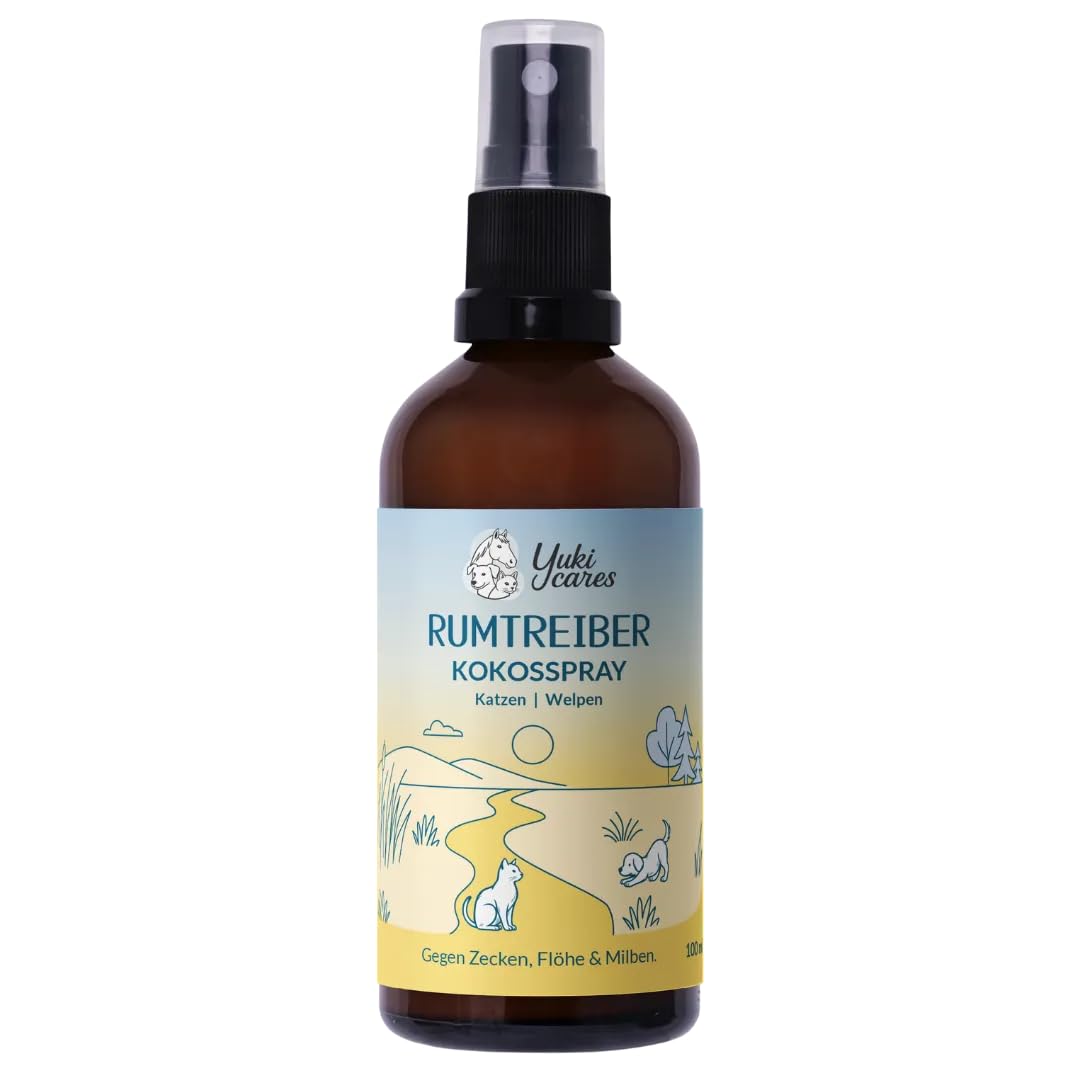 Kokosspray Rumtreiber - natürlicher Zeckenschutz für Katzen und Hundewelpen 500ml