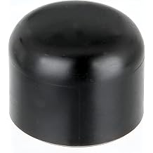 Alberts 654610 Post Cap for Round Metal Posts, Plastic, Black, for Post Diameter 34 mm