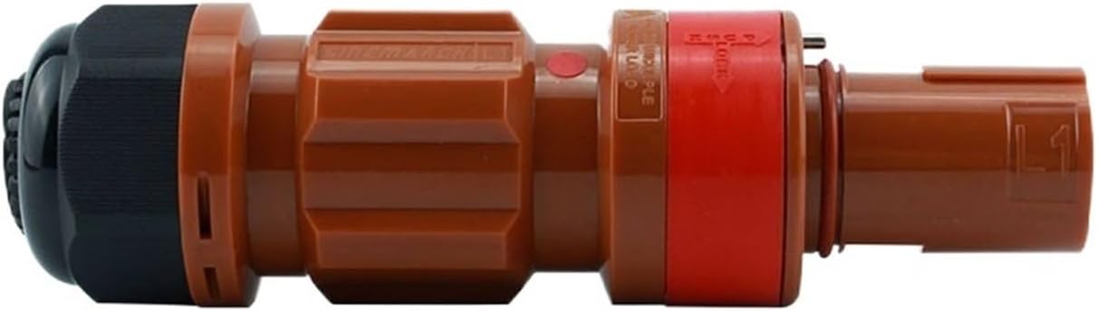 400 Amp Inline Female Line Drain Single Pole Power Connector Compatible with PowerLock(Gray)