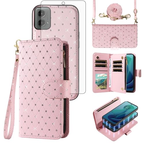 Coque Moto G 5G 2024 Asuwish rose idéale pour protéger votre smartphone lors de vos sorties