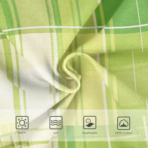 KLL Green Plaid Toddler Boys Comfort Underwear Cute Undies3