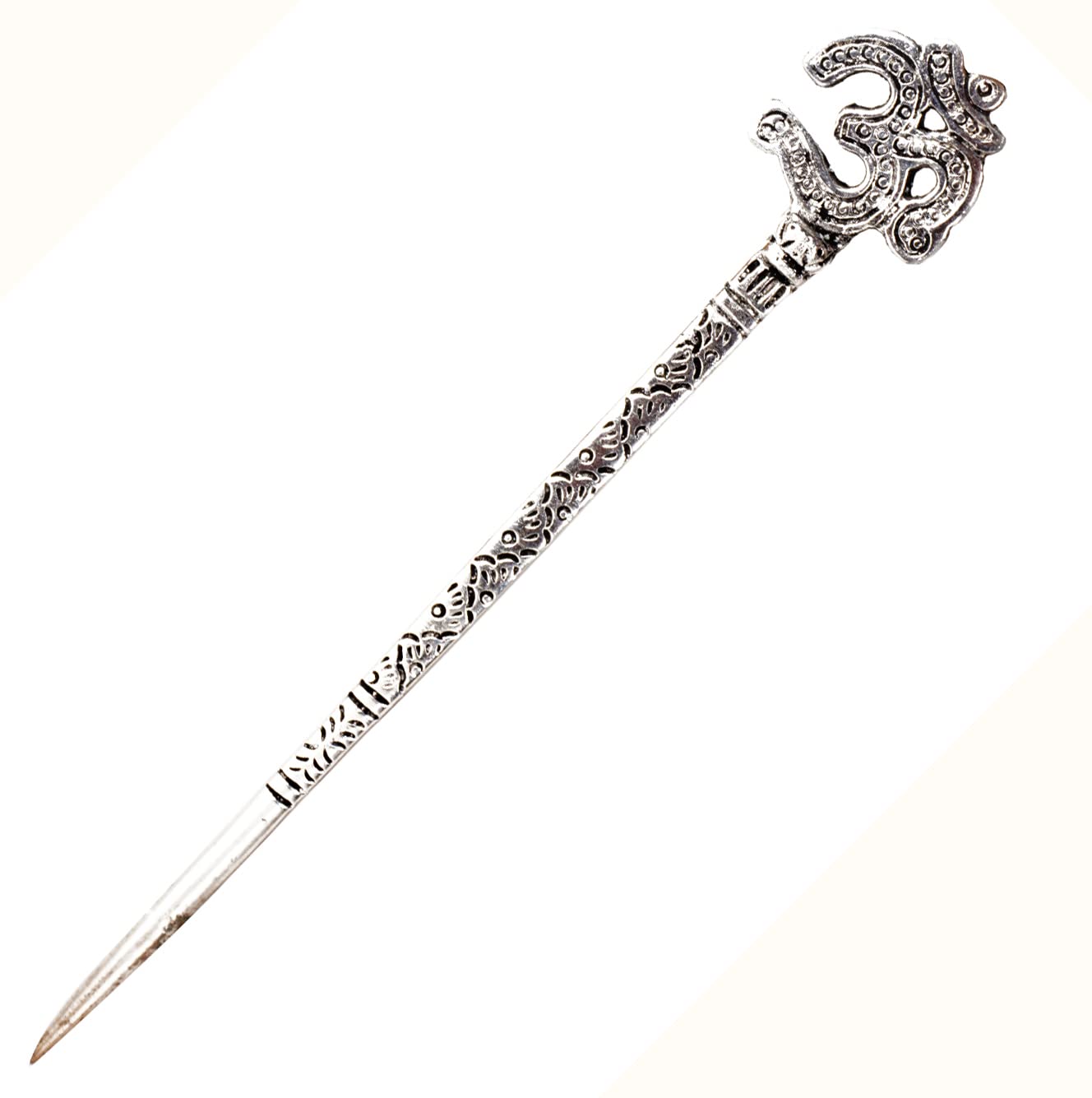 Metal Handicrafted Oxidised OM Petern Bun Hair Stick for Women pack of 1 (B0BY4JWY5P) Amazon Price History, Amazon Price Tracker