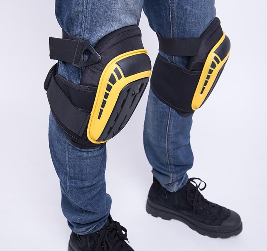 Luminexia Rodilleras Profesionales,Rodilleras para Trabajar,Rodilleras con Acolchado de Espuma Resistente y Cómodo cojín de Gel, Construcción,Pisos y jardinería