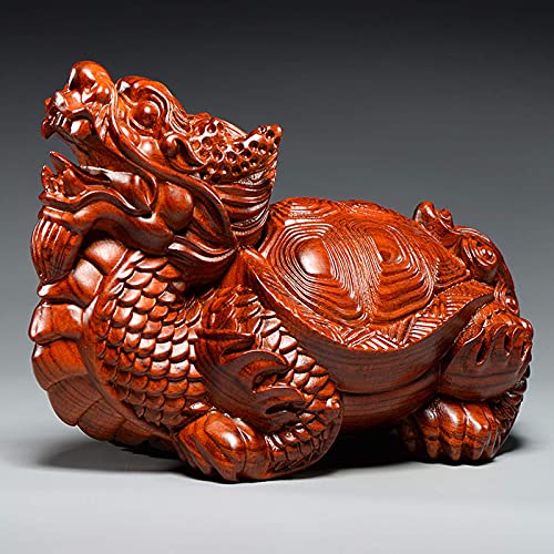 Dragon Tortue Feng Shui : statue dorée de prospérité pour décoration de table - 5